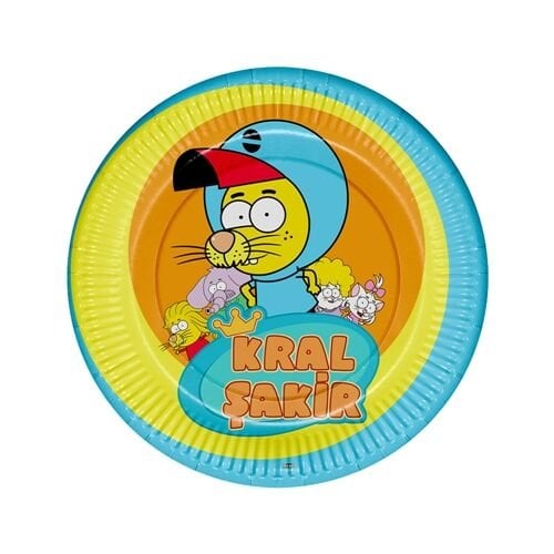 Kral Şakir Aksiyon Tabak 8 Adet
