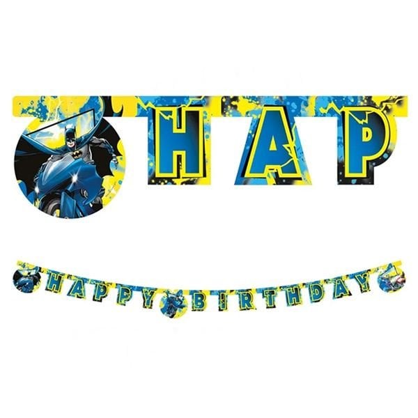 Batman Happy Birthday Banner