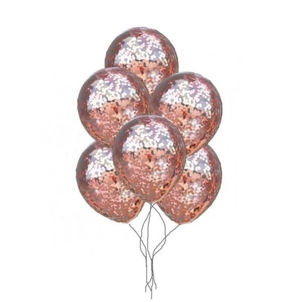 Pembe Konfetili Balon 2 Adet