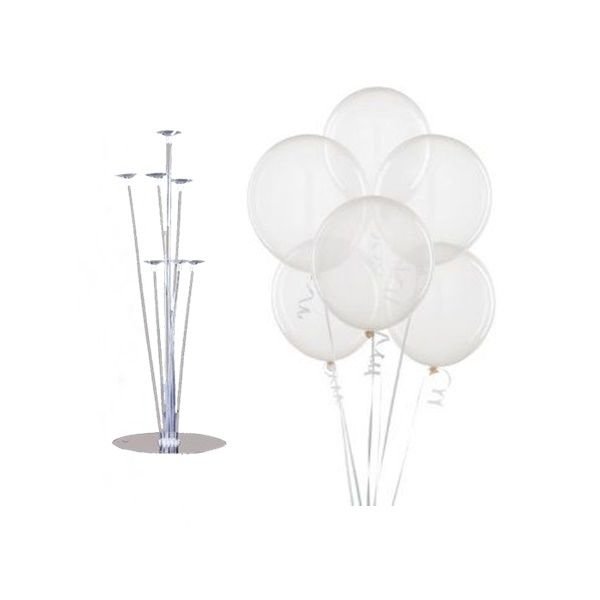 Standlı Şeffaf Balon Demeti