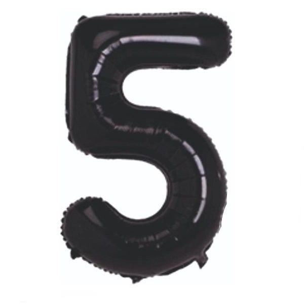 Folyo Siyah 5 Balon 76 cm