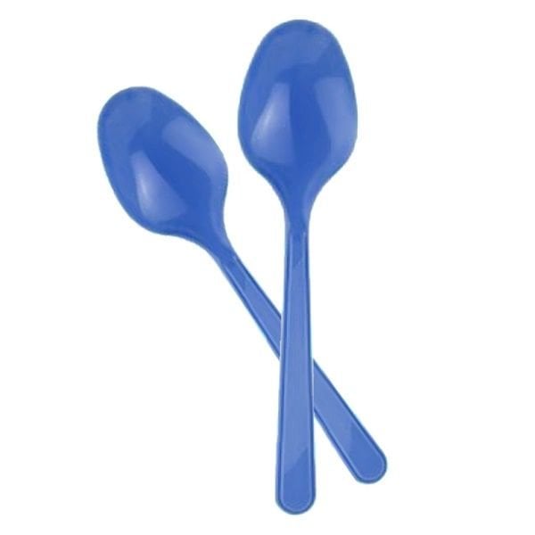 Plastik Lacivert Kaşık 8 Adet