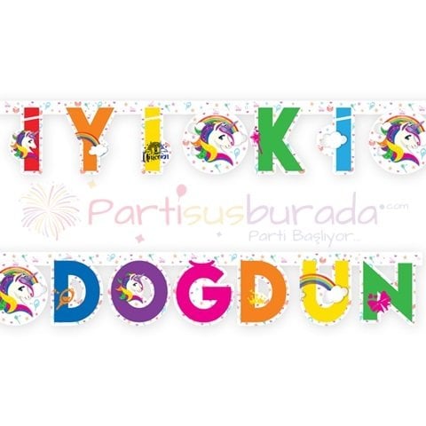 Unicorn İyiki Doğdun Yazı