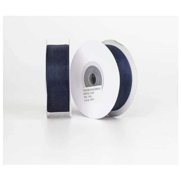 Lacivert Organze Kurdela 2 cm 22 mt