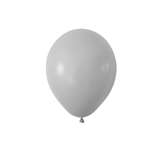 Pastel Gri Balon 12 inc 10 lu