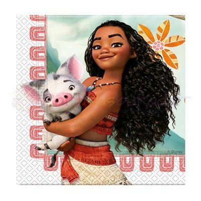 Prenses Moana Peçete 20 Adet
