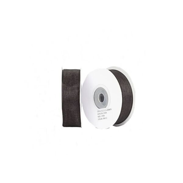 Siyah Organze Kurdela 2 cm x 22 mt