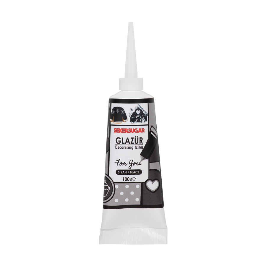 Şeker Sugar Siyah Glazür 100 Gr