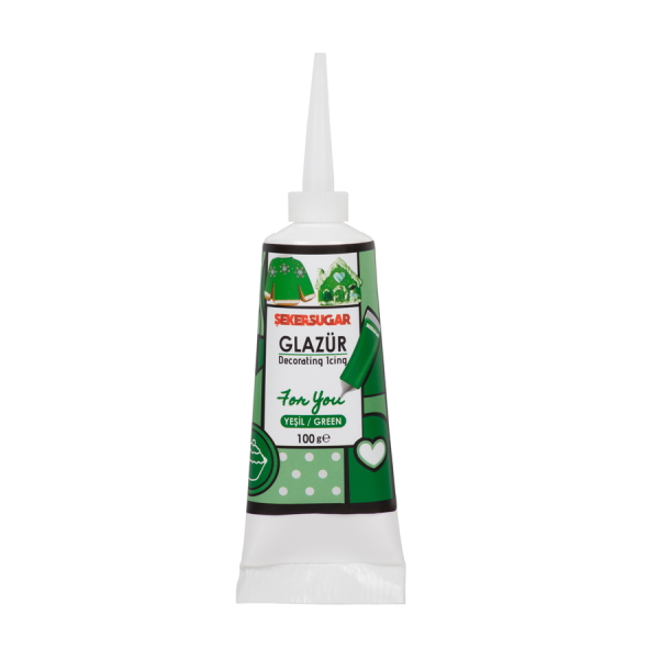 Şeker Sugar Yeşil Glazür 100 Gr