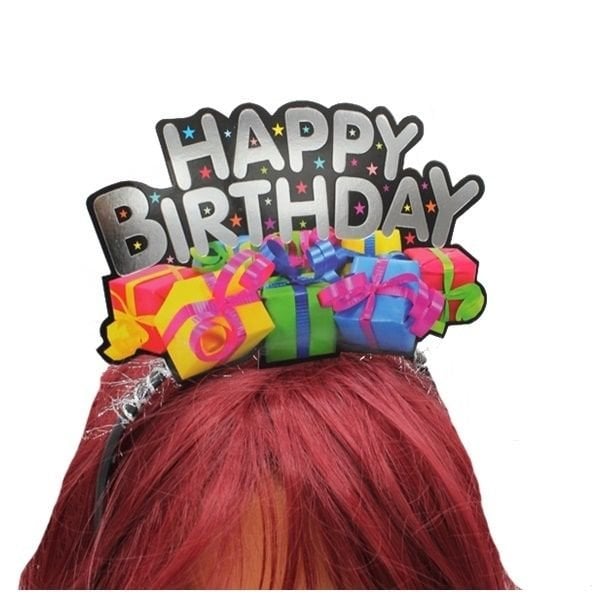 Karton Renkli Happy Birthday Taç