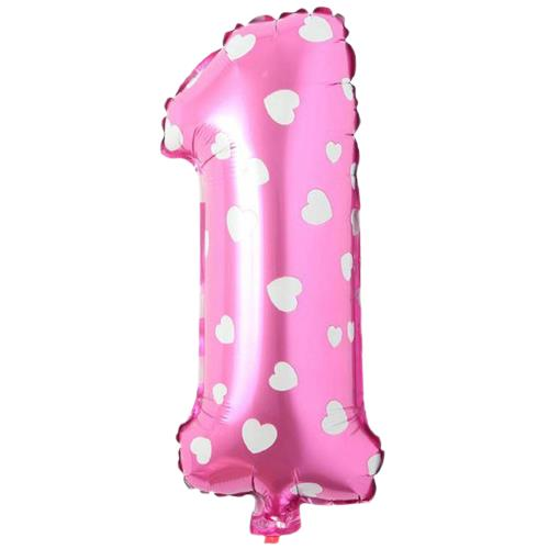 Folyo Pembe 1 Yaş Balon 40 cm