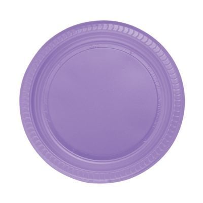 Plastik Lila Tabak 22 cm 25 Adet