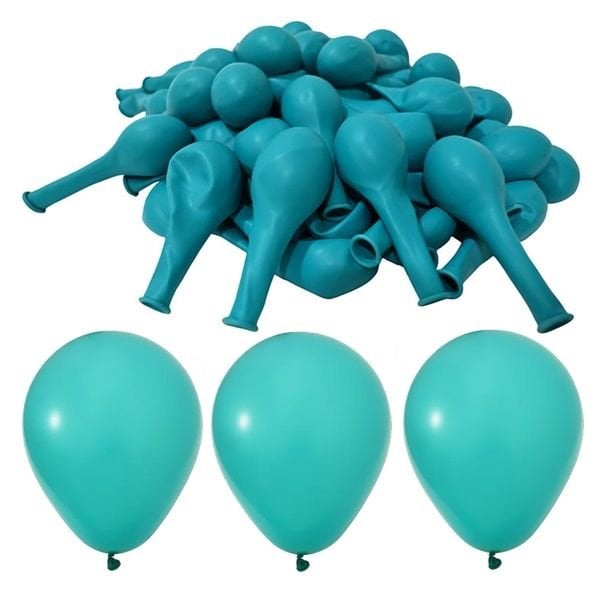 Pastel Turkuaz Mavi Balon 12 inc 10 lu
