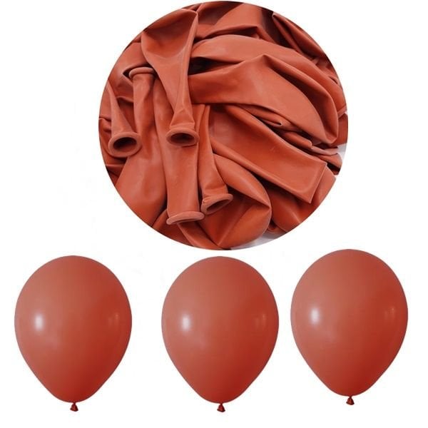Pastel Kiremit Balon 12 inc 10 lu