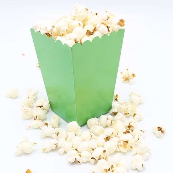 Yeşil Popcorn Kutusu 8 Adet