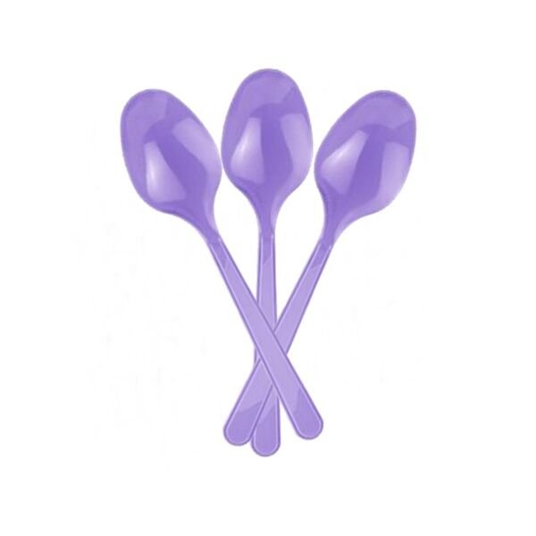 Plastik Lila Kaşık 8 li