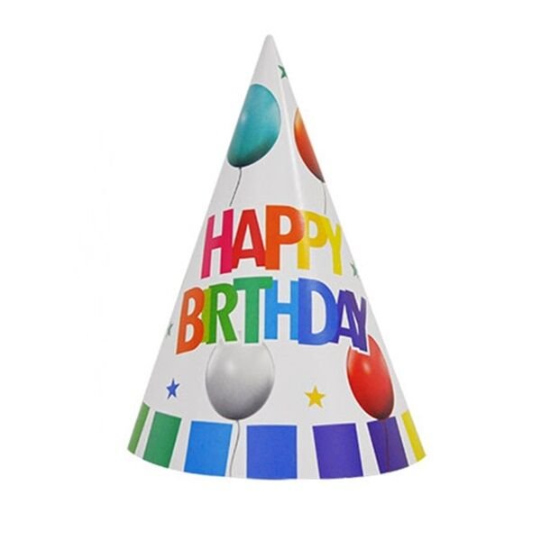 Renkli Happy Birthday Şapka