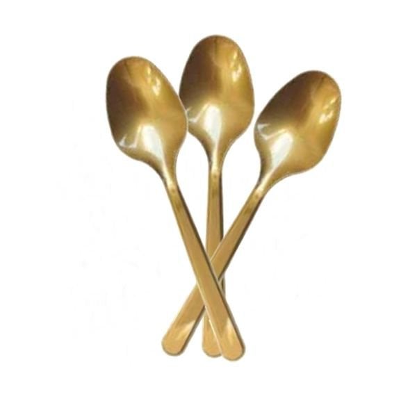 Plastik Gold Kaşık 8 li