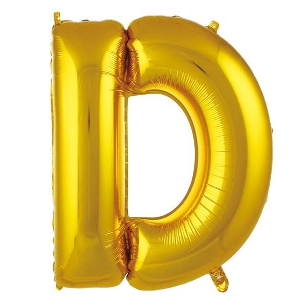 Folyo Gold D Harf Balon 100 cm