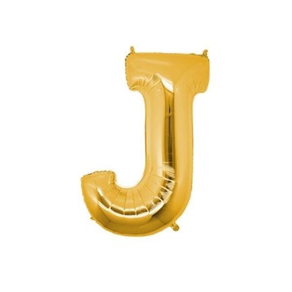 Folyo Gold J Harf Balon 100 cm