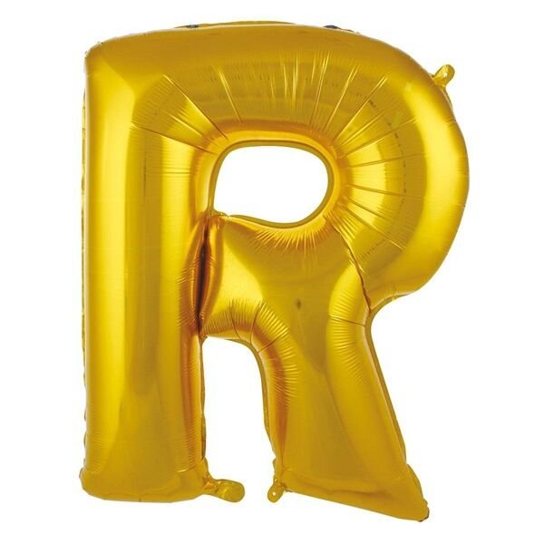 Folyo Gold R Harf Balon 100 cm