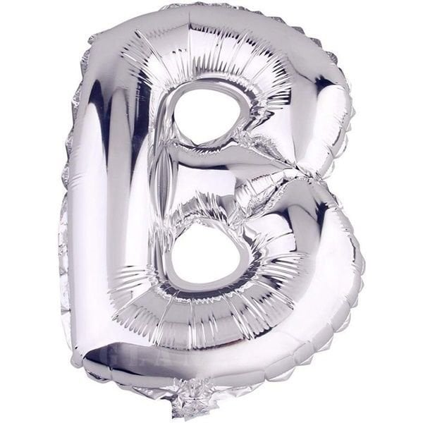 Folyo Gümüş B Harf Balon 100 cm