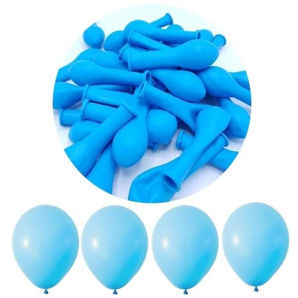 Pastel Mini Açık Mavi Balon 5 inc 10 Adet