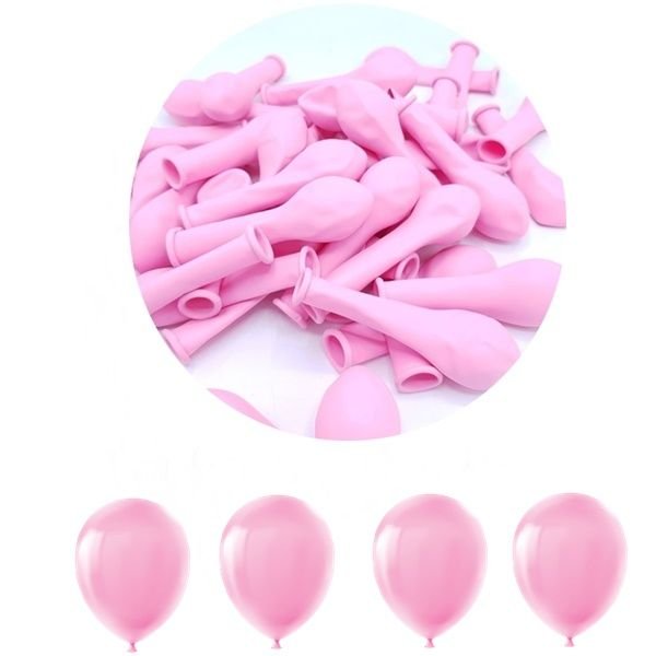 Pastel Mini Pembe Balon 5 İnc 10 Adet