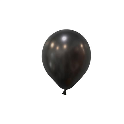 Metalik Mini Siyah Balon 5 İnc 10 Adet