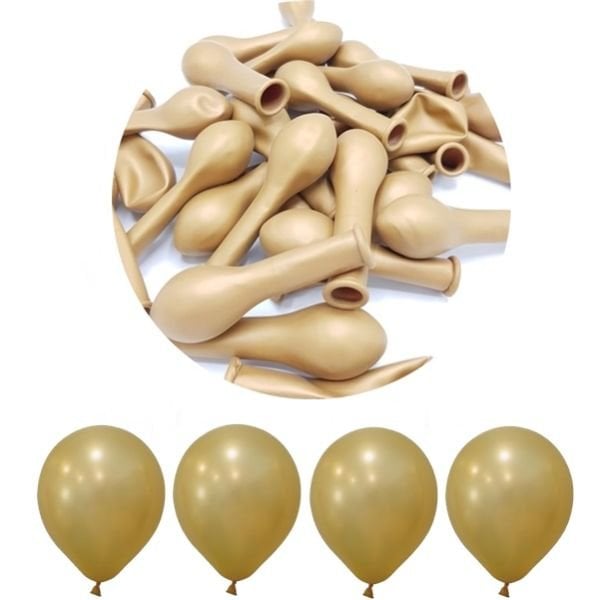 Metalik Mini Gold Balon 5 İnc 10 Adet