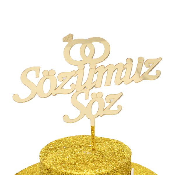 Pasta Üstü Gold Sözümüz Söz Pileksi