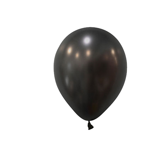 Metalik Siyah Balon 10 Adet