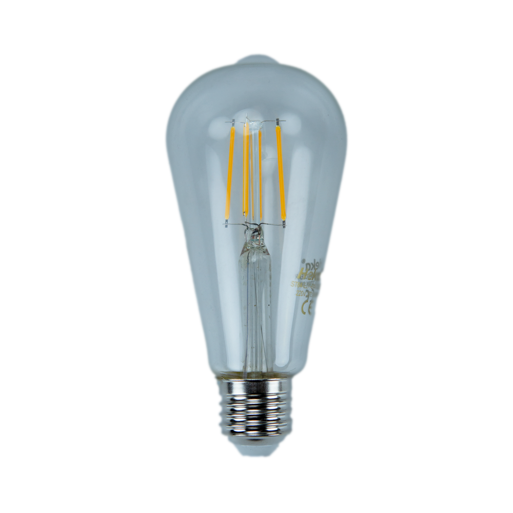 6W 230V 2700K E27 ST64 Led Flamanlı Rustik Ampul