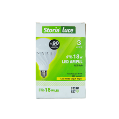 Storia Luce 18W 220-240V 697LM 6500K E27 Led Buji Ampul