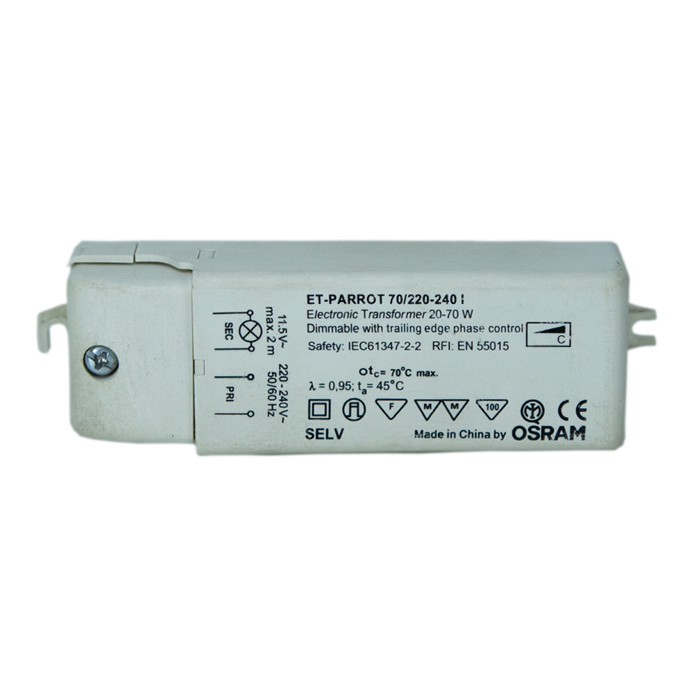 Transformateur électronique Osram ET-ZE 60w/220-240v 60VA PC 12v Dimmable