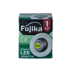 Fujika 1W 220V 3000K Sıva Altı Led Spot