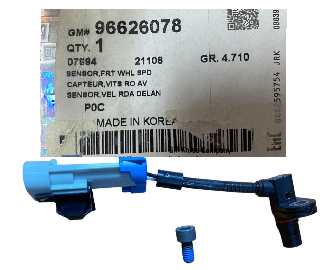 Chevrolet Captiva Ön Abs Sensörü Orijinal, 96626078