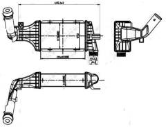 TURBO RADYATORU OPEL  ASTRA G 1,7, 1302413