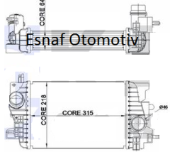 OPEL MERIVA.B A17DTC TURBO RADYATÖRÜ, 1302143