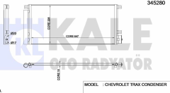 OPEL MOKKA KLİMA RADYATÖRÜ,1850273,345280
