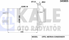 OPEL MERİVA A KİLİMA RADYATÖRÜ, 1850086