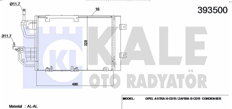 Opel Astra H Klima Radyatörü ,1850111