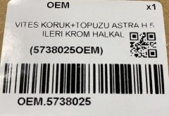 OPEL ASTRA H VİES TOPUZU, KOMPLE, 5738025