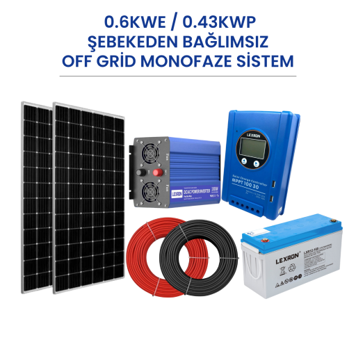 Jel Akülü Solar Paket Sistemler
