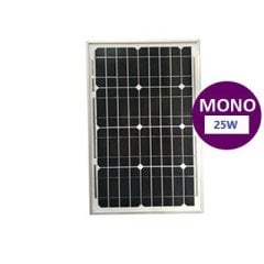 25W MONOKRİSTAL GÜNEŞ PANELİ