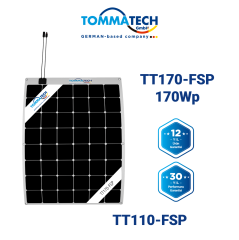 TOMMATECH 170WP FLEXİBLE GÜNEŞ PANELİ