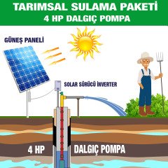 4HP DALGIÇ POMPA - TARIMSAL SULAMA SİSTEMİ