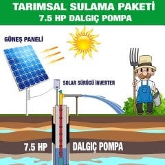 7.5HP DALGIÇ POMPA - TARIMSAL SULAMA SİSTEMİ