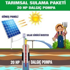 20HP DALGIÇ POMPA - TARIMSAL SULAMA SİSTEMİ