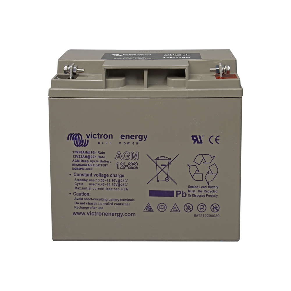 12V/22Ah Deep Cycle AGM Marine Akü